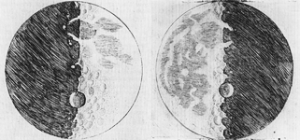 Imágenes de la Luna dibujadas por Galileo