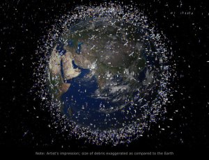 Residuos en órbita terrestre (Fuente)