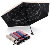 Paraguas con las constelaciones en el fondo